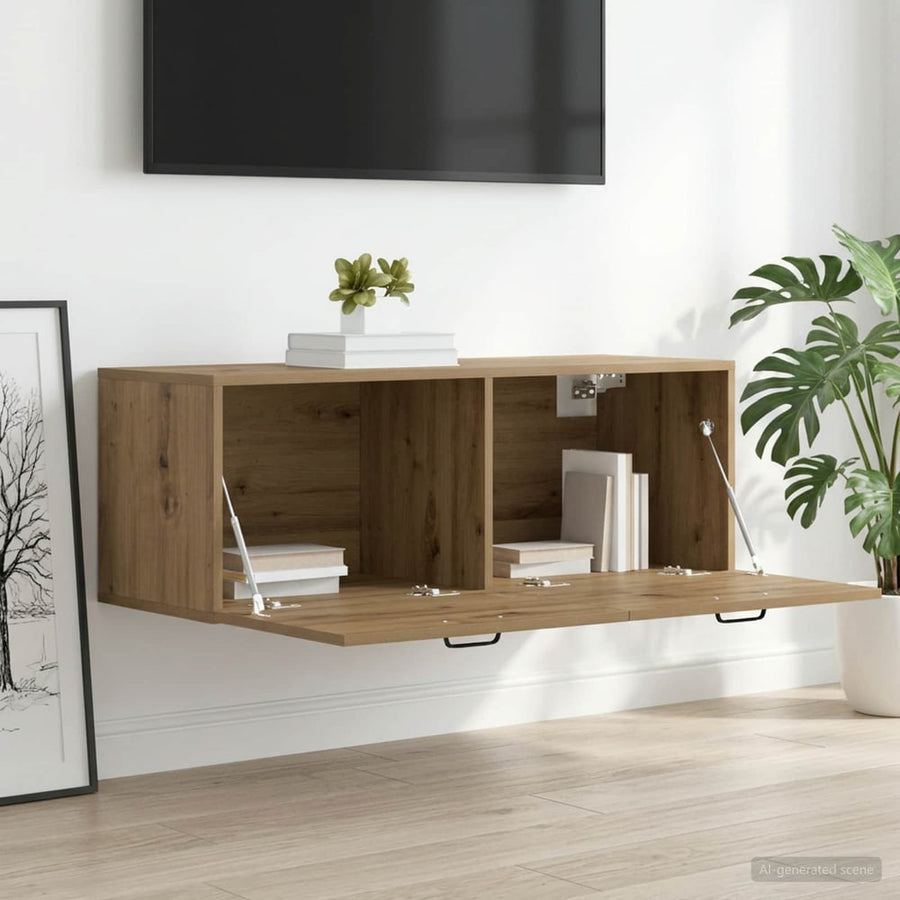Wall Cabinet Engineered Wood Artisan Oak