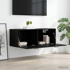 Wall Cabinet Black Oak Engineered Wood
