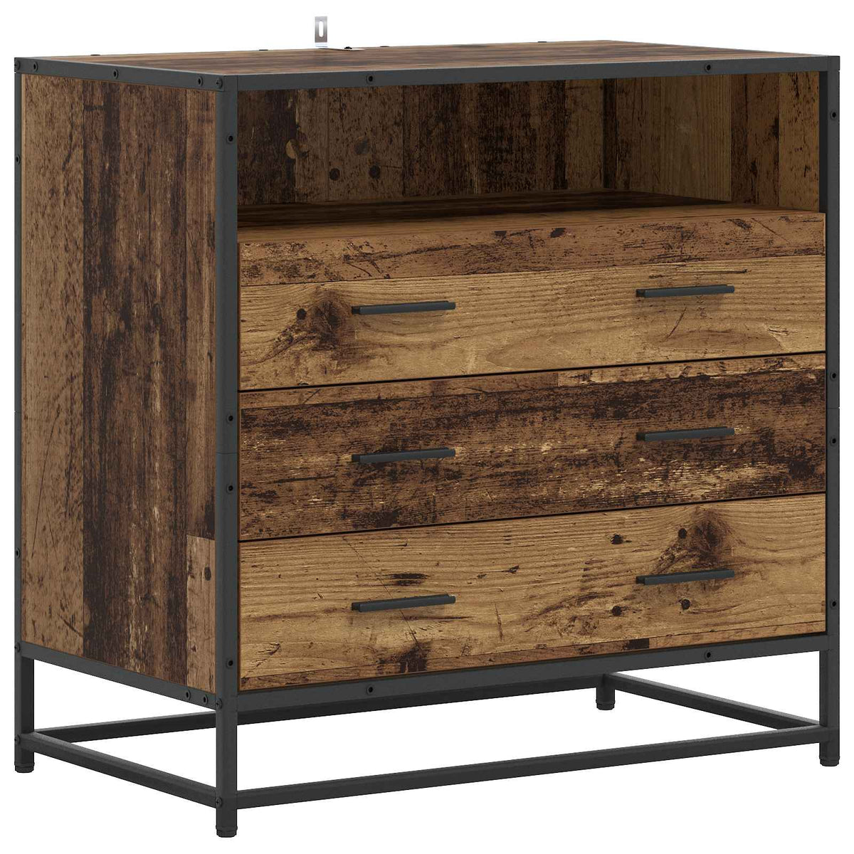 Drawer Cabinet 70x41x70 cm Engineered Wood Old wood