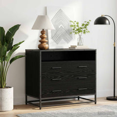 Drawer Cabinet 70x41x70 cm Engineered Wood Black oak