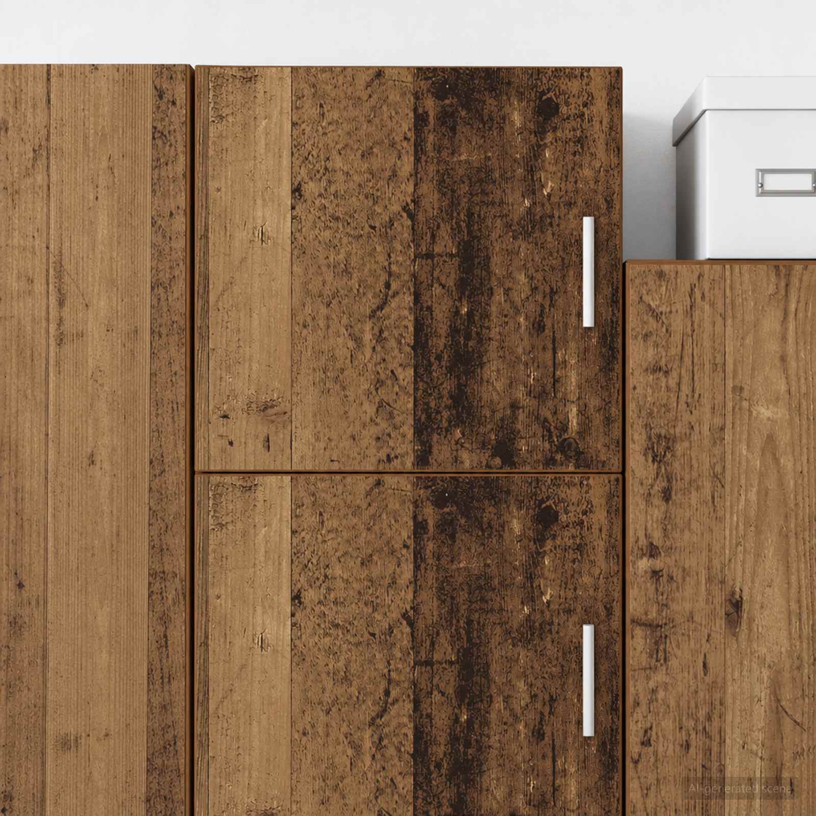 vidaXL Wall Cabinet Old wood 40 x 42.5 x 40 cm PB 1