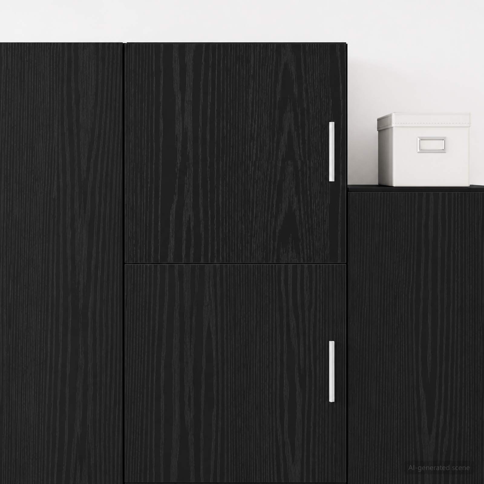 vidaXL Wall Cabinet Black Oak 40 x 42.5 x 40 cm Engineered Wood 1