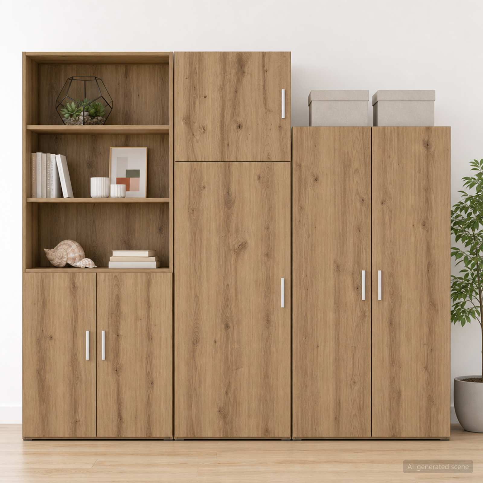 vidaXL Wall Cabinet Artisan Oak 45 x 42.5 x 40 cm Engineered Wood 3