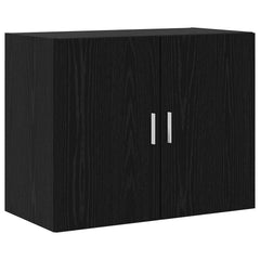 vidaXL Wall Cabinet Black Oak 80 x 42.5 x 64 cm Engineered Wood 2