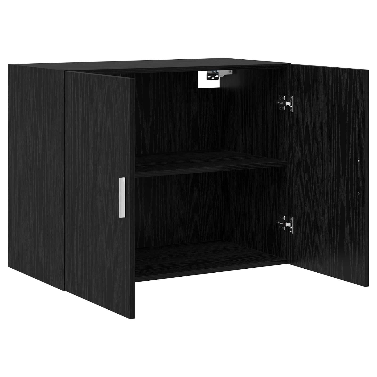 vidaXL Wall Cabinet Black Oak 80 x 42.5 x 64 cm Engineered Wood 4