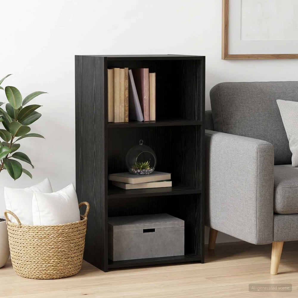 Sideboard 50x41x93 cm Engineered Wood Black oak