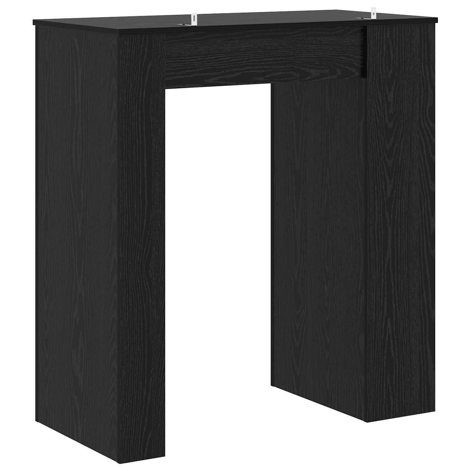 vidaXL Bar Table 95 x 47 x 103.5 cm Engineered Wood Black Oak 6