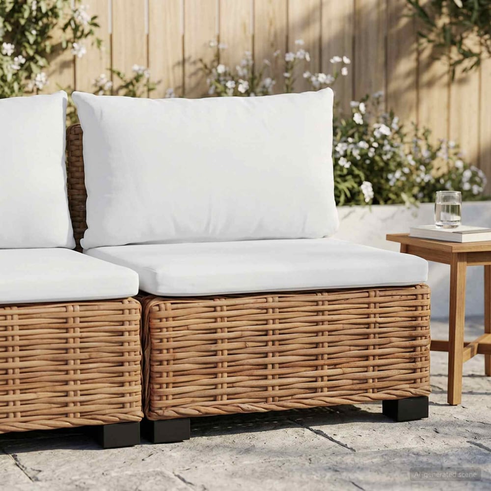 Cushions GENDT Rattan Natural Middle sofa