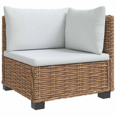6 pcs Rattan Lounge Set with Cushions GENDT Rattan Natural Corner + table