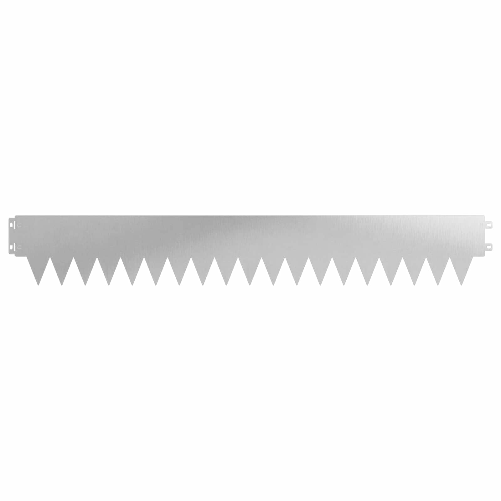 vidaXL Lawn Edging 20 pcs 103 x 15 cm Steel Silver 5