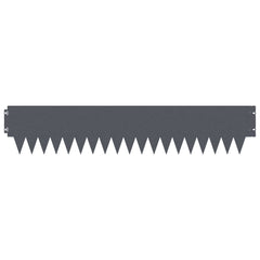 vidaXL Lawn Edging 10 pcs 103 x 20 cm Steel Anthracite 5