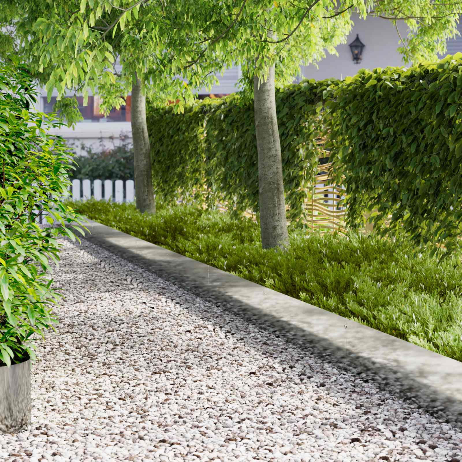 vidaXL Lawn Edging 10 pcs 103 x 30 cm Steel Silver 1