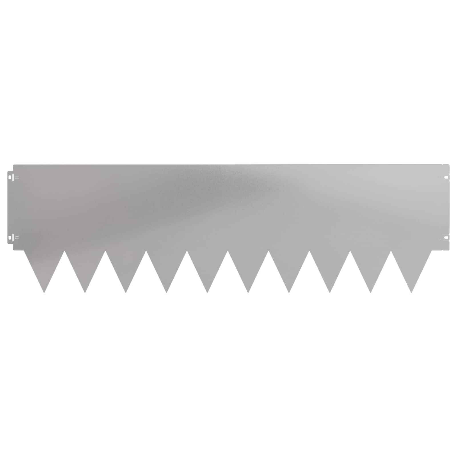 vidaXL Lawn Edging 10 pcs 103 x 30 cm Steel Silver 5