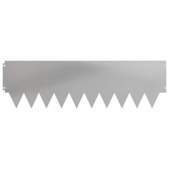 vidaXL Lawn Edging 10 pcs 103 x 30 cm Steel Silver 5