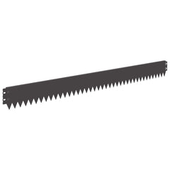 Lawn Edging 103 x 10 cm Steel 50 pcs Black