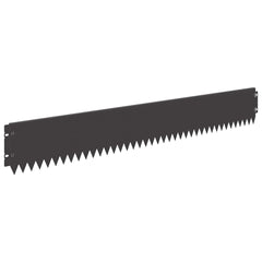Lawn Edging 103 x Steel 20 pcs Height 15 cm Black