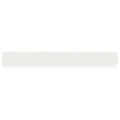 vidaXL Lawn Edging 10 pcs 103 x 15 cm Steel White 5