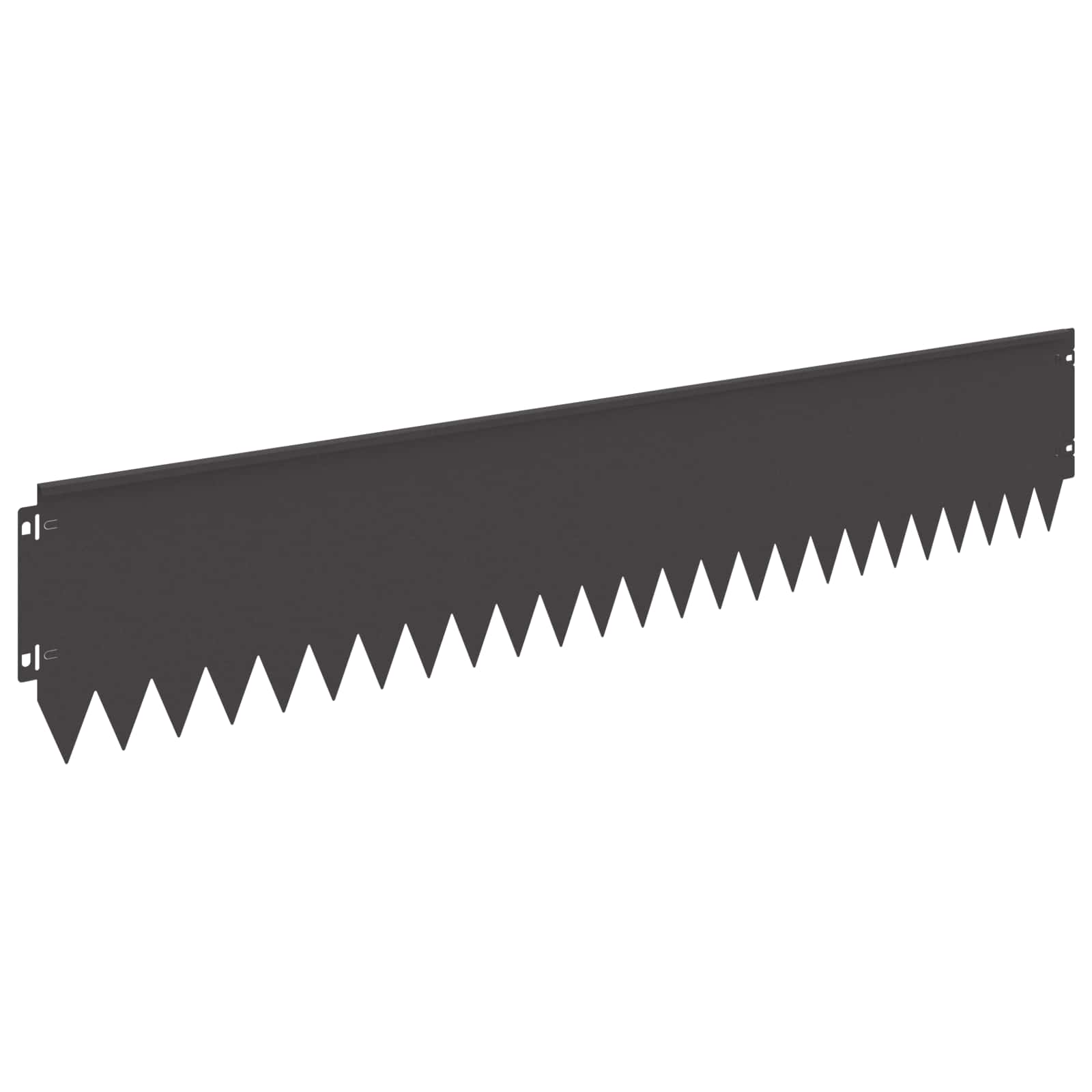 vidaXL Lawn Edging 10 pcs 103 x 20 cm Steel Black 6