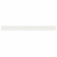 vidaXL Lawn Edging 20 pcs 103 x 10 cm Steel White 5