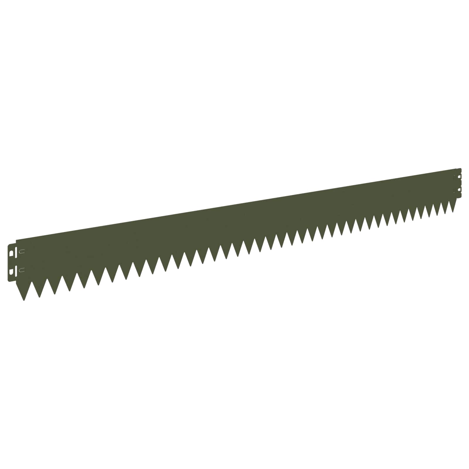 vidaXL Lawn Edging 20 pcs 103 x 10 cm Steel Olive Green 2