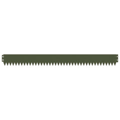 vidaXL Lawn Edging 20 pcs 103 x 10 cm Steel Olive Green 5