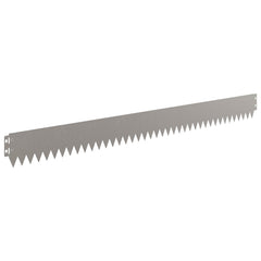 vidaXL Lawn Edge with Top Fold 20 pcs 103x10cm Steel Rusty 5