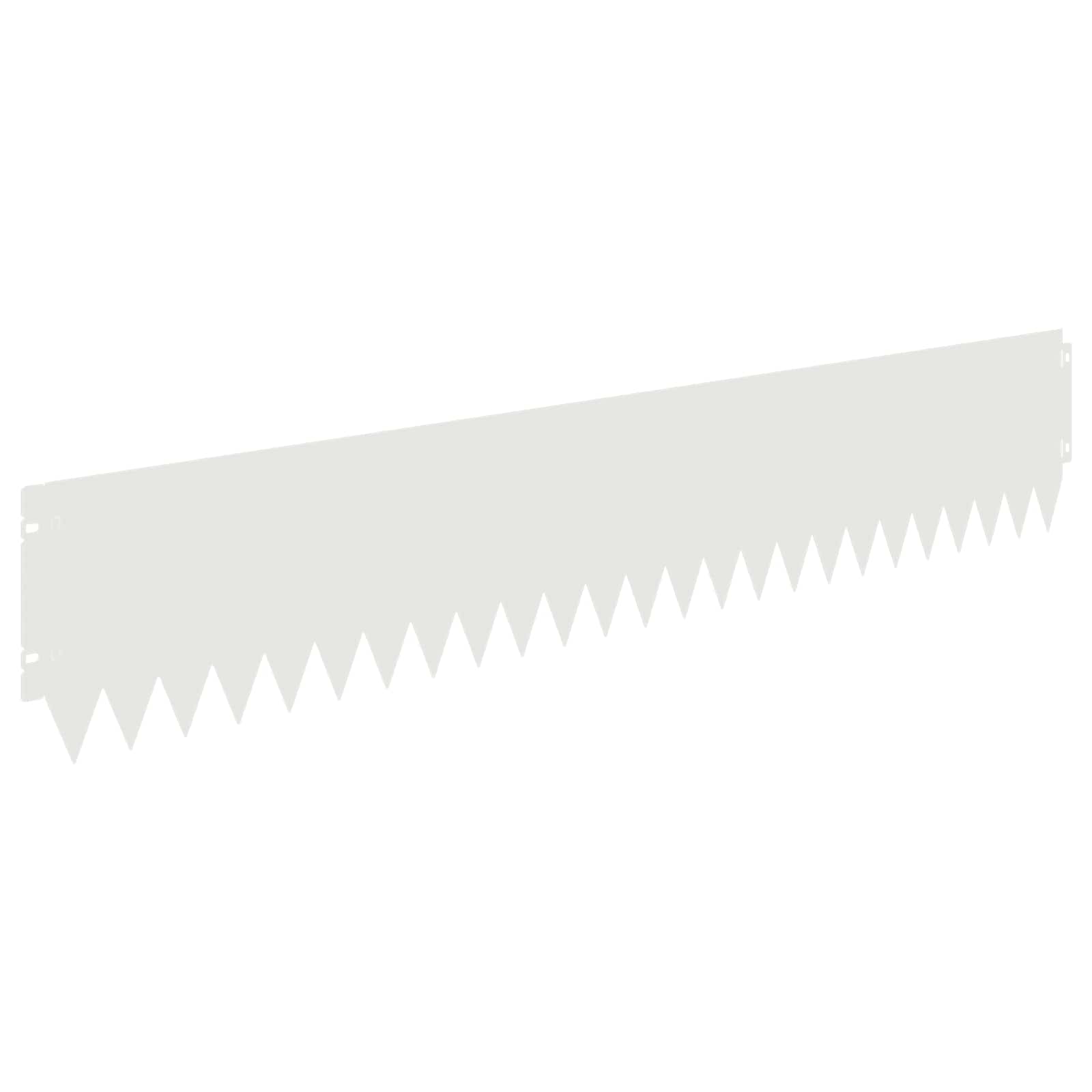 vidaXL Lawn Edging 10 pcs 103 x 20 cm Steel White 2