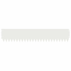vidaXL Lawn Edging 10 pcs 103 x 20 cm Steel White 5