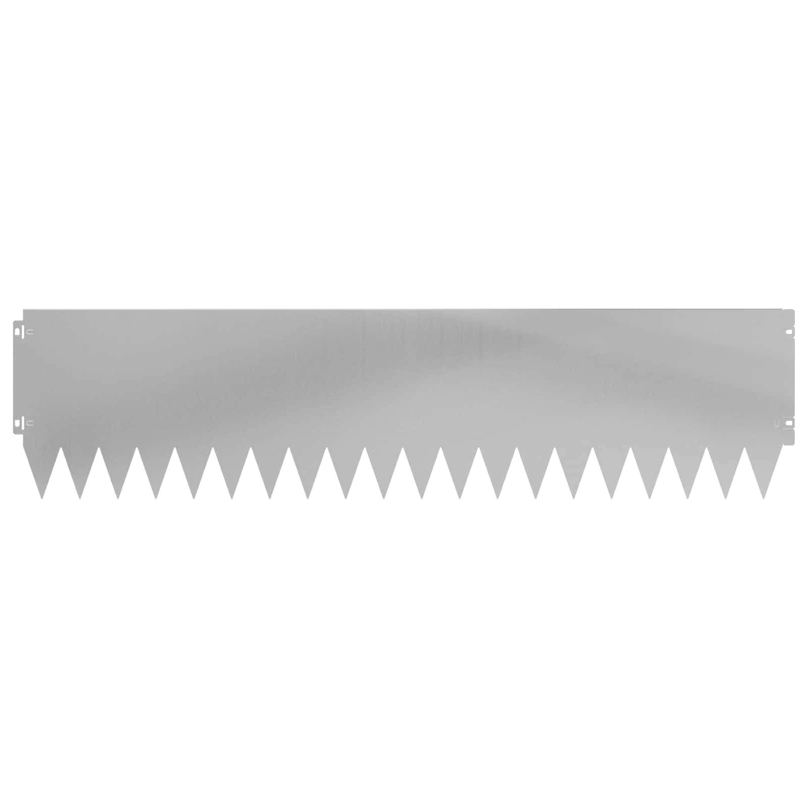 vidaXL Lawn Edging 10 pcs 103 x 25 cm Steel Silver 5