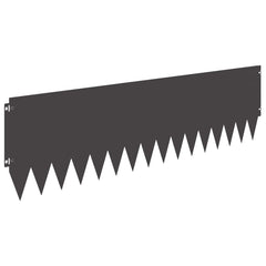 Lawn Edging 103 x Steel 10 pcs Height 30 cm Black