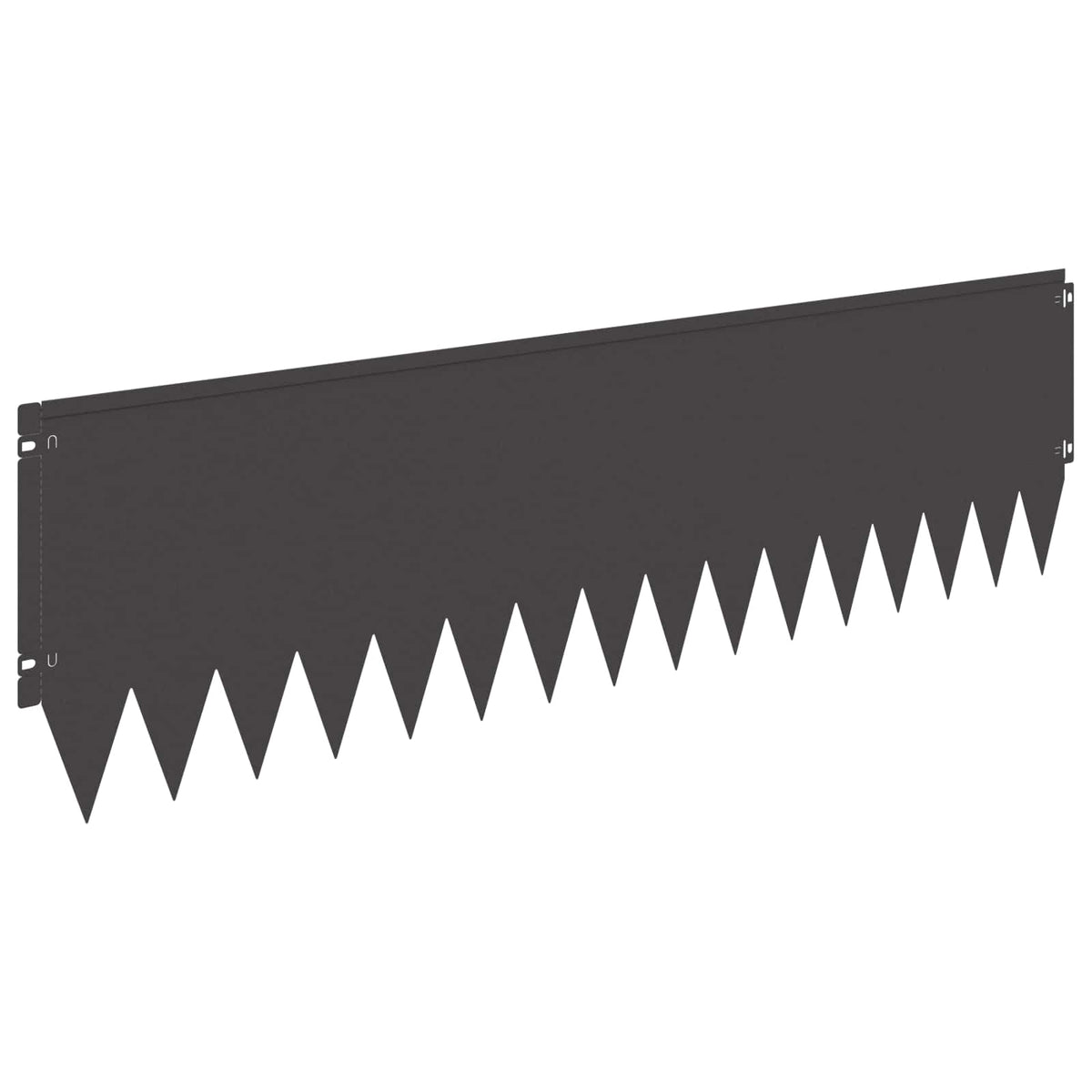 Lawn Edging 103 x Steel 10 pcs Height 30 cm Black