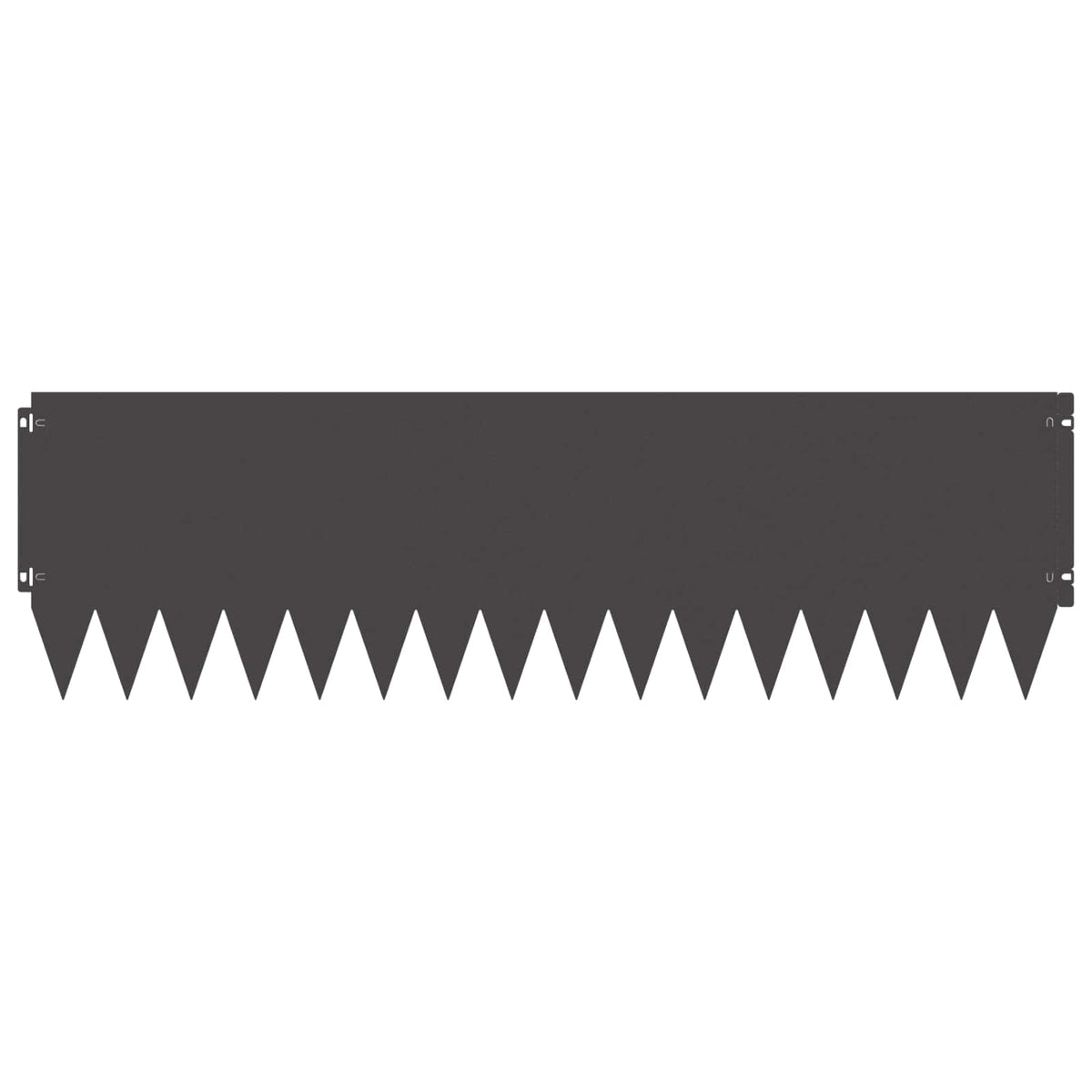 Lawn Edging Steel Height Black