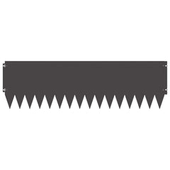 Lawn Edging Steel Height Black