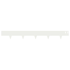 vidaXL Lawn Edging 20 pcs 100 x 12 cm Steel White 5