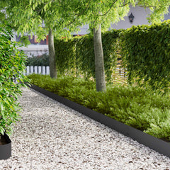 Lawn Edging Steel Height Black