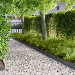 Lawn Edging 103 x Steel Height 15 cm 10 pcs Anthracite