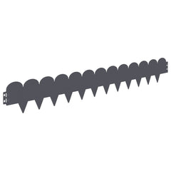 Lawn Edging 103 x Steel Height 15 cm 10 pcs Anthracite