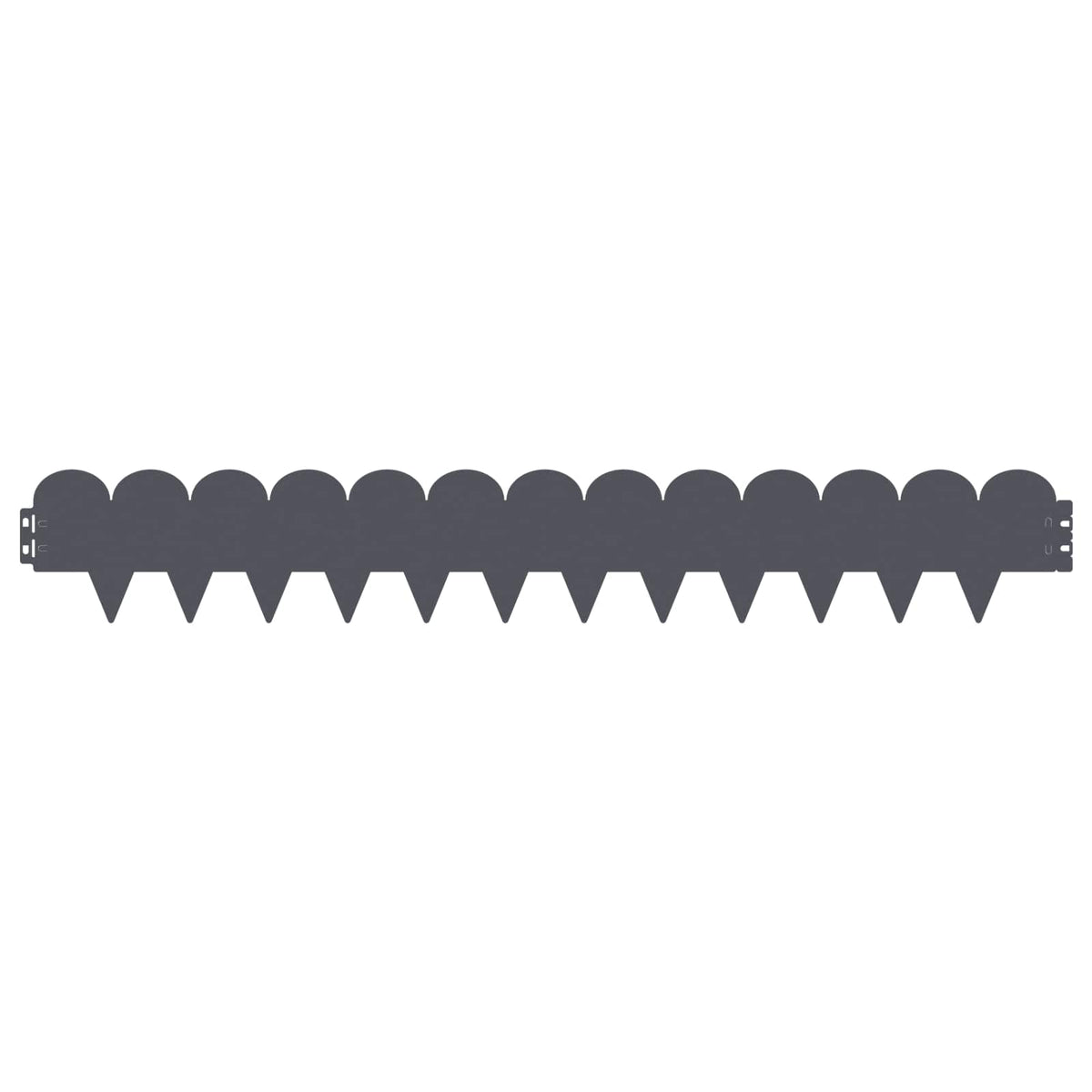 Lawn Edging 103 x Steel Height 15 cm 10 pcs Anthracite