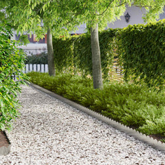 Lawn Edging 103 x Steel Height 15 cm 20 pcs Stainless steel