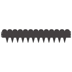 Lawn Edging 103 x Steel Height 20 cm 10 pcs Black