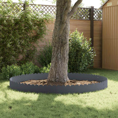 vidaXL Lawn Edging 10 pcs 103 x 25 cm Steel Anthracite 4