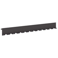 Lawn Edging 102 x 10 x 4 cm Steel 20 pcs Black