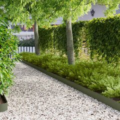 vidaXL Lawn Edging 10 pcs 102 x 10 x 4 cm Steel Olive Green 1