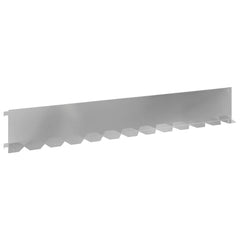 vidaXL Lawn Edging 10 pcs 102 x 15 x 4 cm Steel Silver 2