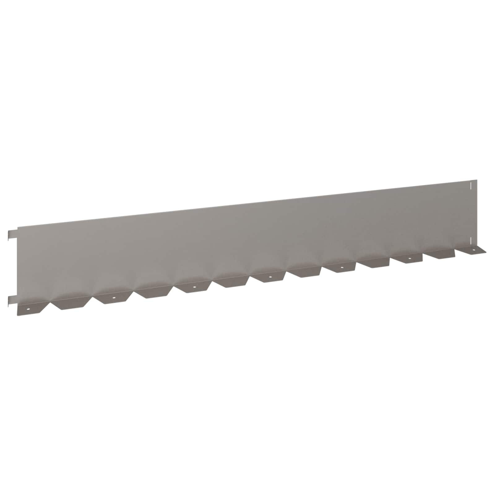 vidaXL Lawn Edging 10 pcs 102 x 15 x 4 cm Steel Rusty 5