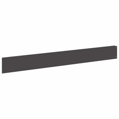 Lawn Edging 100 x Steel 10 pcs Height 12 cm Black