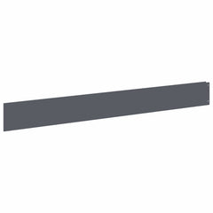 Lawn Edging 100 x Steel 30 pcs Height 12 cm Anthracite