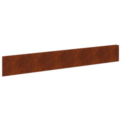 Lawn Edging 100 x Steel 10 pcs Height 15 cm Weathering steel