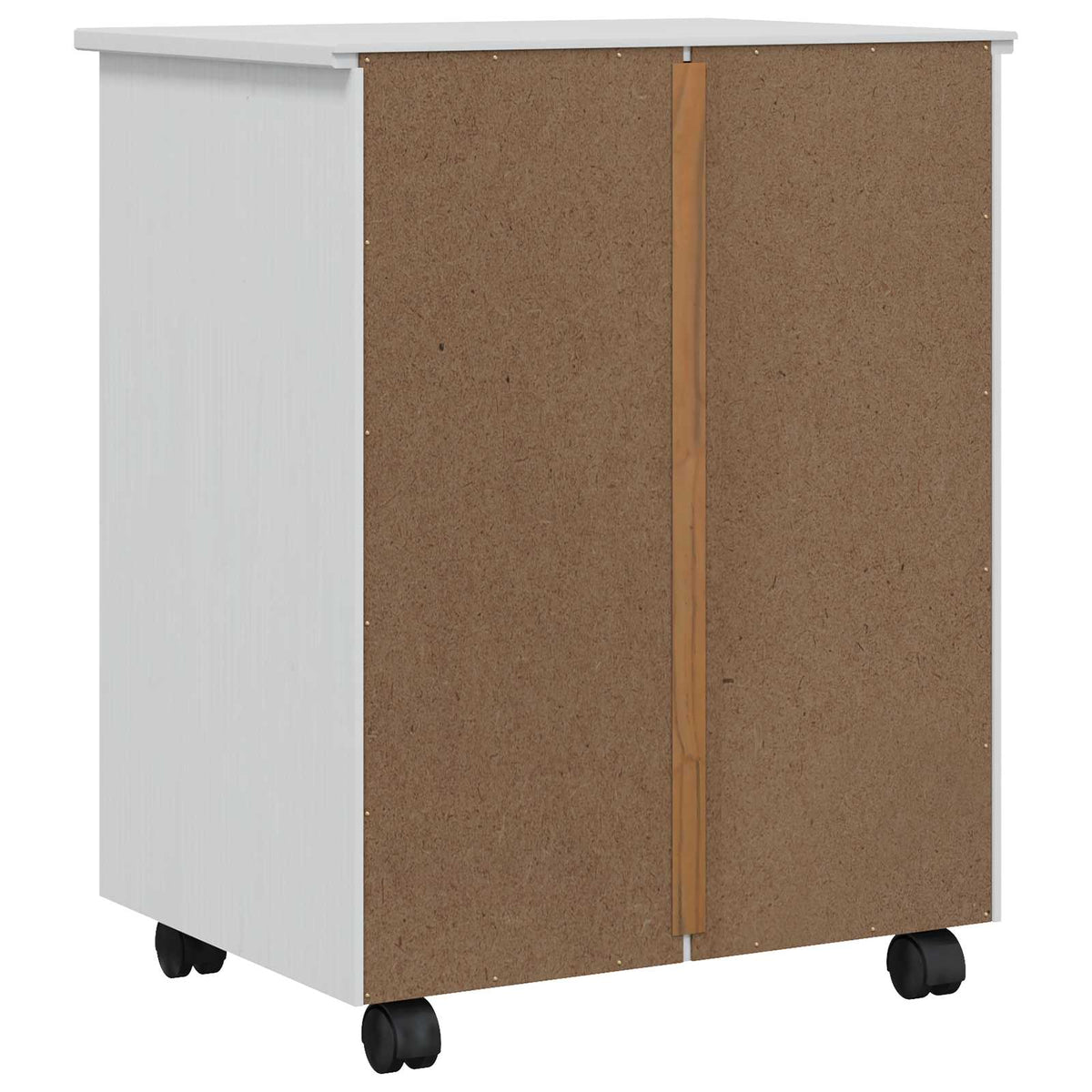 Rolling Cabinet with Drawers CORONA White, image 6