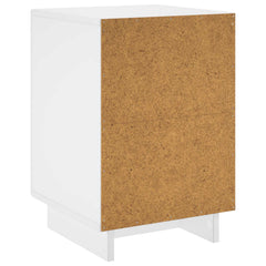 vidaXL Bedside Cabinet White 33.5 x 34.5 x 50 cm Engineered Wood 6